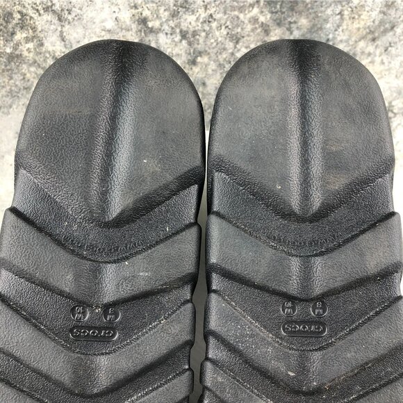 Crocs Unisex Size 8M 10W Duet Max Black Faux Fur Lined Toggle Lace Ankle Boots - Picture 11 of 15